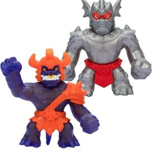Monster Battle Duo Action Figures - Purple, Orange, and Gray